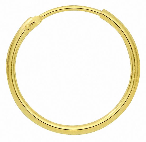 Adelia´s Paar Creolen Damen 585 Gold Ohrringe Creolen Ø 9 mm, Goldschmuck f günstig online kaufen