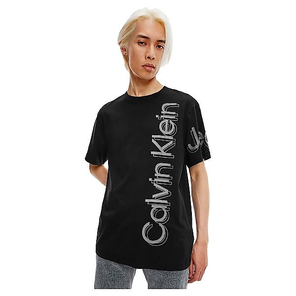 Calvin Klein Jeans Vertical Bold Instit Kurzärmeliges T-shirt XL Ck Black günstig online kaufen