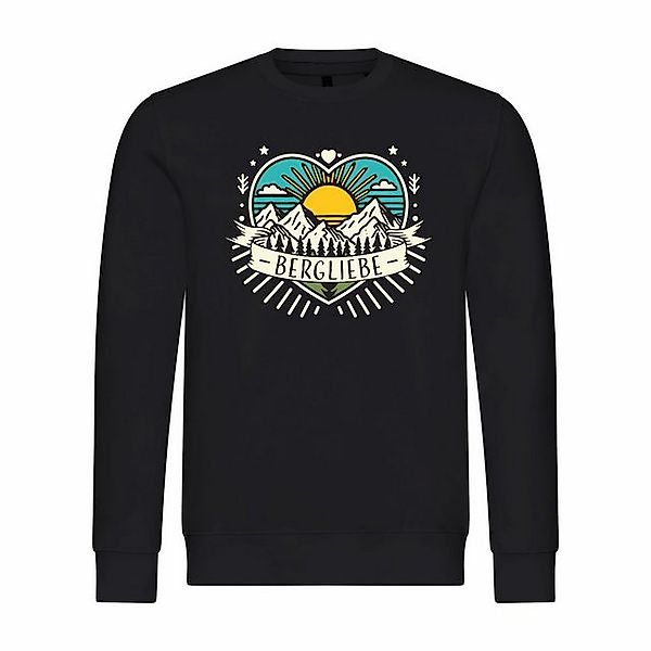 deinshirt Rundhalspullover Herren Pullover Ich Liebe die Berge Mit Print Mo günstig online kaufen