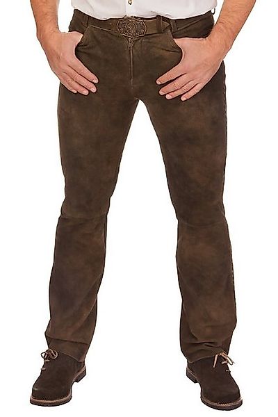 Spieth & Wensky Trachtenlederhose Lederhose lang - KRISTIAN - piment günstig online kaufen