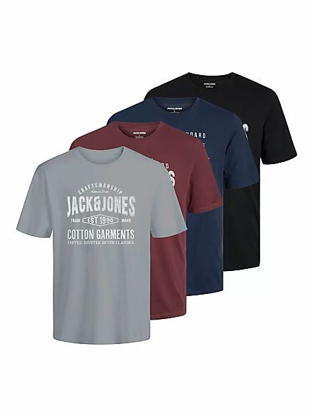 Jack & Jones PlusSize Rundhalsshirt "JJSIMON TEE SS CREW NECK 5PK MP PLS" günstig online kaufen