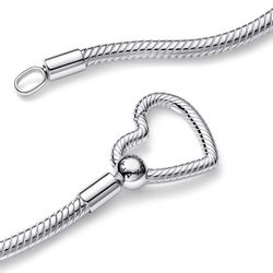 Pandora Charm-Kette 393377C00-45, Herz Verschluss, Sterling günstig online kaufen