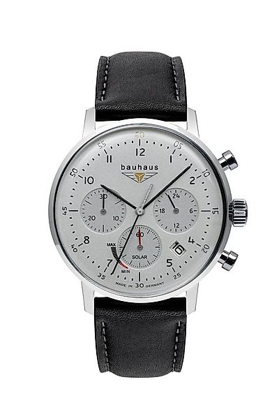 bauhaus Chronograph 2086-1, Armbanduhr, Herrenuhr,Solar,Stoppfunktion,Made günstig online kaufen