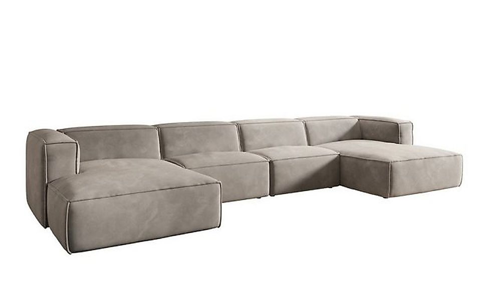 Luxusbetten24 Sofa Designer Sofa Comfy U in Samt günstig online kaufen
