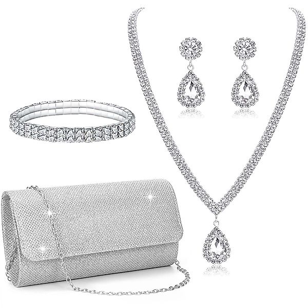 Coonoor Schmuckset Silbernes Ballschmuckset, Damen-Silberschmuck-Set, Abend günstig online kaufen
