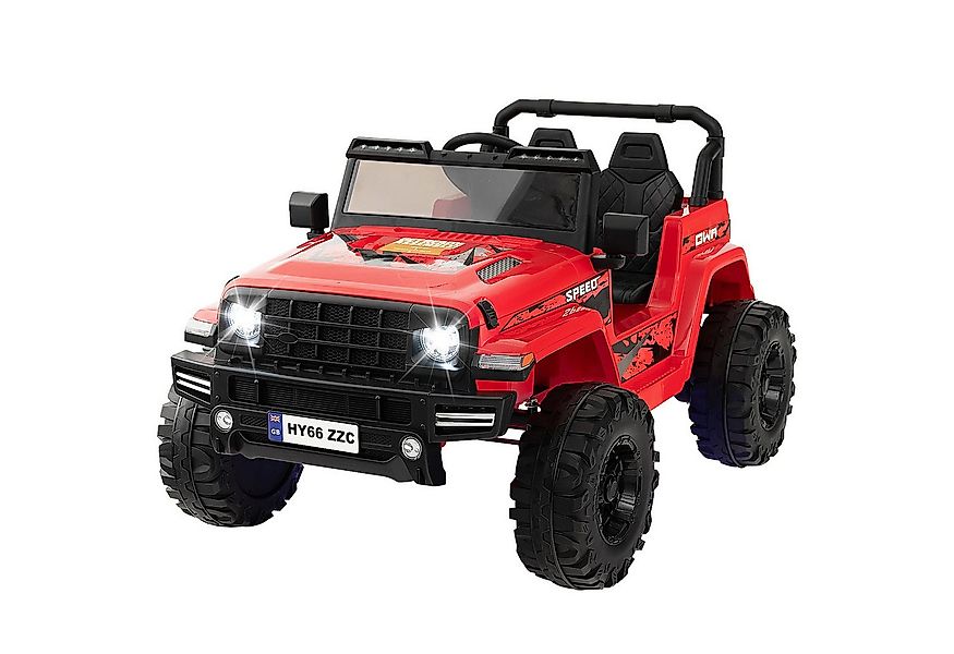 COSTWAY Elektro-Kinderauto 24V, 2 Sitzer mit Musik & USB & LED günstig online kaufen