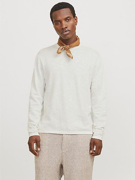 Jack & Jones Rundhalspullover JJESUMMER KNIT CREW NECK SN mit Rundhalsaussc günstig online kaufen