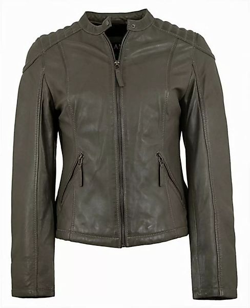 Jilani Lederjacke Laura-1 Jilani - Damen Lederjacke Lammnappa dark grey günstig online kaufen