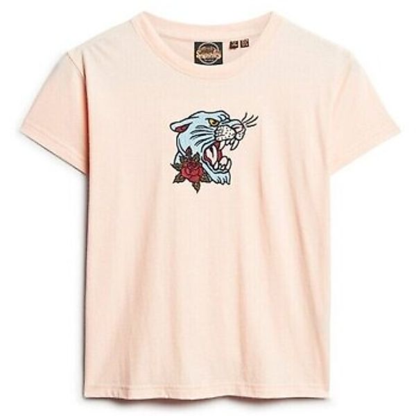 Superdry  T-Shirt T-shirt ajusté brodé effet tatouage femme günstig online kaufen