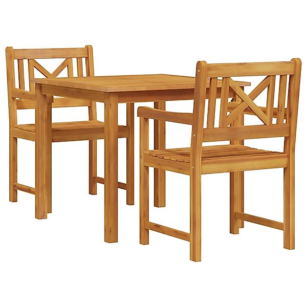 vidaXL 3-tlg Garten-Essgruppe Massivholz Akazie 3375656 günstig online kaufen