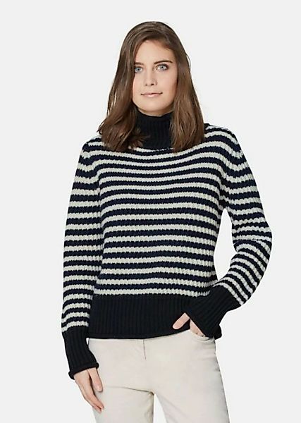 MADELEINE Strickpullover Softer Schurwoll-Pullover mit stylischen Streifen günstig online kaufen