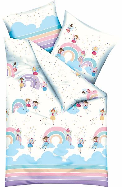 Kaeppel Kinderbettwäsche "Rainbow Fairies" 2 Stk. tlg. Mit Feen günstig online kaufen
