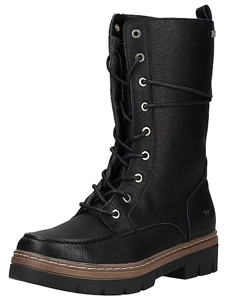 MUSTANG Stiefel Lederimitat . Schnürstiefel günstig online kaufen