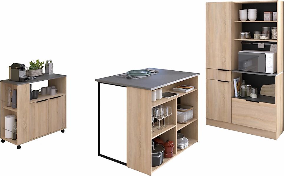 Parisot Schrank-Set "Fumay 3" Set, 3-teilig, 3 Stk. tlg. günstig online kaufen