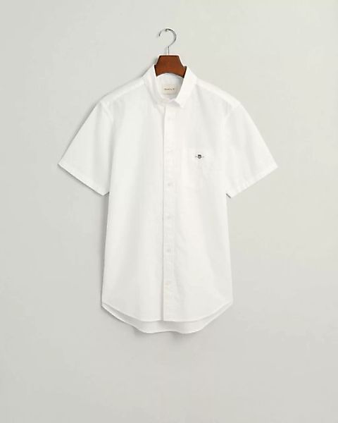 Gant Blusenshirt REG COTTON LINEN SS SHIRT, WHITE günstig online kaufen
