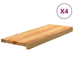 vidaXL Stufenmatte Treppenstufen 8 Stk. Hellbraun günstig online kaufen