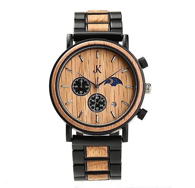 Kim Johanson Quarzuhr Military Moon Herren Holzuhr mit Datumsanzeige, (mit günstig online kaufen