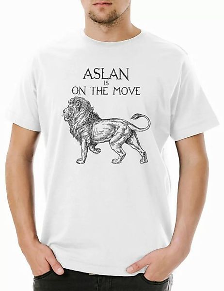 Urban Backwoods Print-Shirt Aslan Is On The Move Herren T-Shirt Löwe Lion C günstig online kaufen