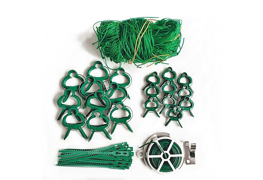 Karat Rankhilfe Pflanzennetz-Set Mina, Aus grünem Kunststoff, 42-teilig günstig online kaufen