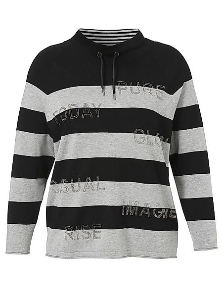 VIA APPIA DUE Longpullover Gestreifter Feinstrick günstig online kaufen