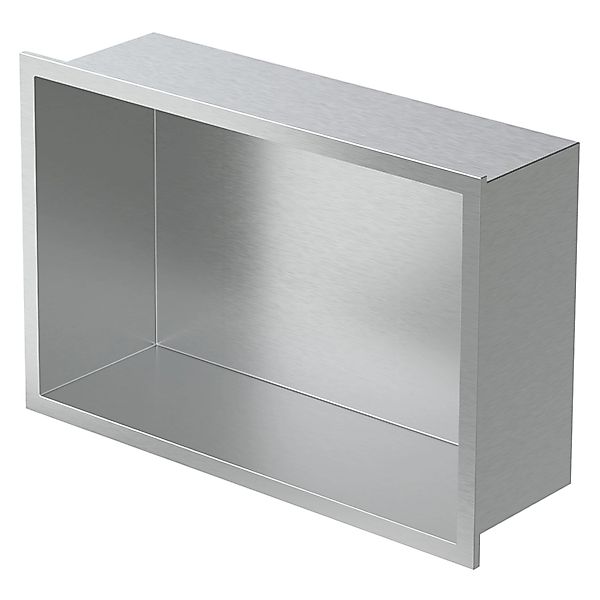 LuxeBath Duschwand Wandnische mit Rahmen aus Edelstahl Flexibler Einbau für günstig online kaufen