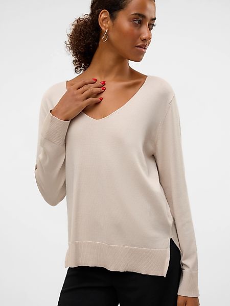 Vero Moda Strickpullover "VMSILJE LS V-NECK PULLOVER GA NOOS" günstig online kaufen