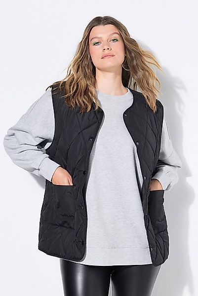 Studio Untold Steppweste Light-Steppweste Oversize Shape Druckköpfe günstig online kaufen