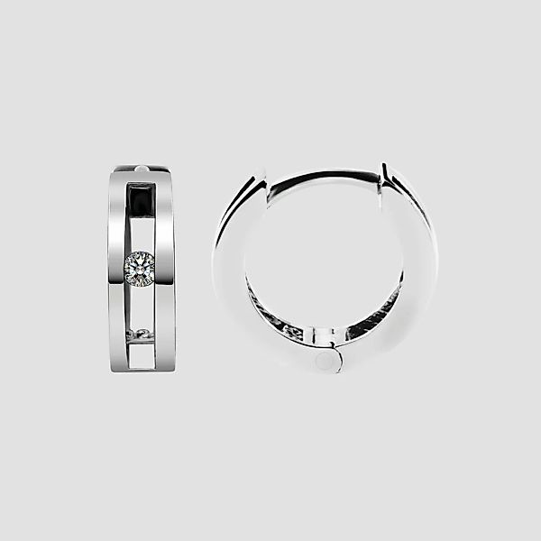 Adelia´s Klappcreolen "Damen Ohrringe – Klappcreole aus 925 Silber mit Zirk günstig online kaufen