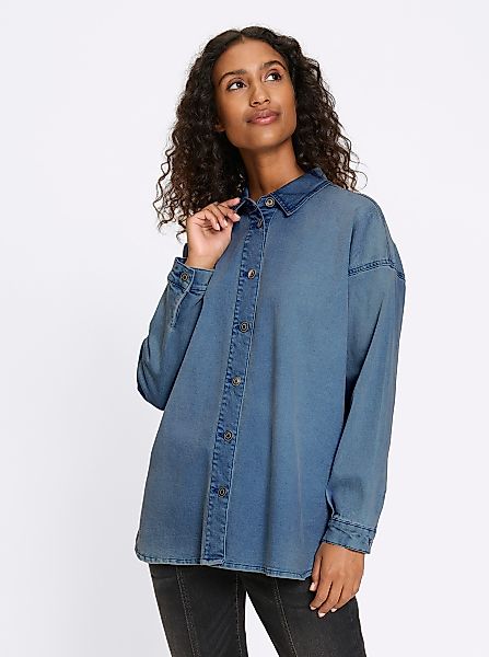 heine Klassische Bluse Jeansbluse günstig online kaufen