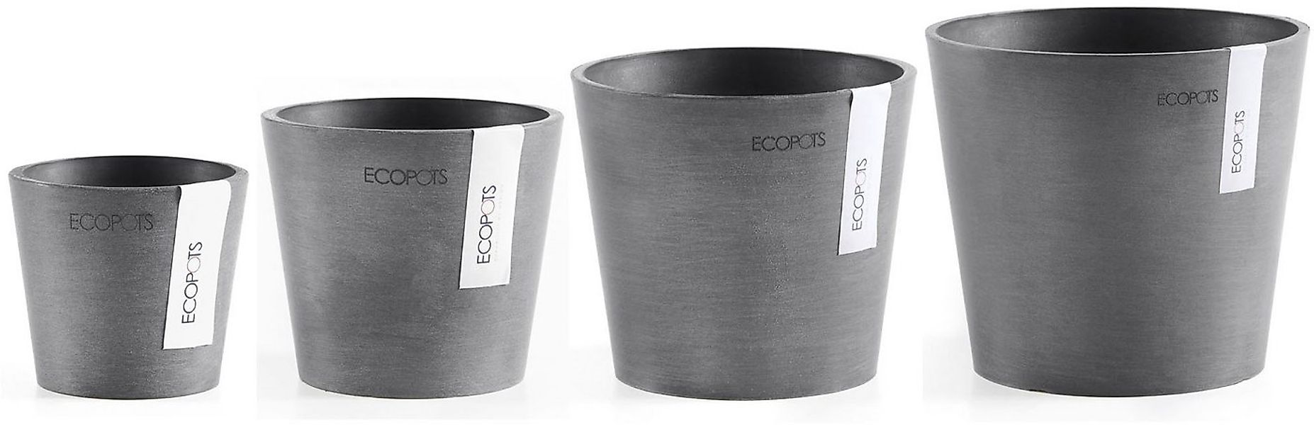 ECOPOTS Blumentopf Amsterdam Mini (Set, 4 St), in verschiedenen Größen günstig online kaufen