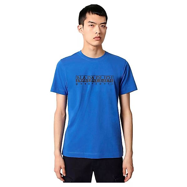 Napapijri Serber Print Kurzärmeliges T-shirt XS Blue Dazzling günstig online kaufen