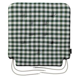 Stuhlkissen Christoph mit Bindeschnur, grün-ecru, 42 x 41 x 3,5 cm, Quadro günstig online kaufen