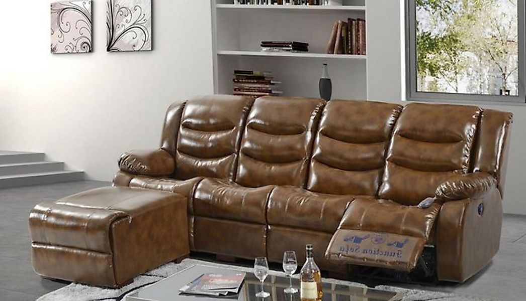 Xlmoebel Sofa Hochwertiges Möbelstück Sofa für 4 Personen mit Ottoman, stil günstig online kaufen