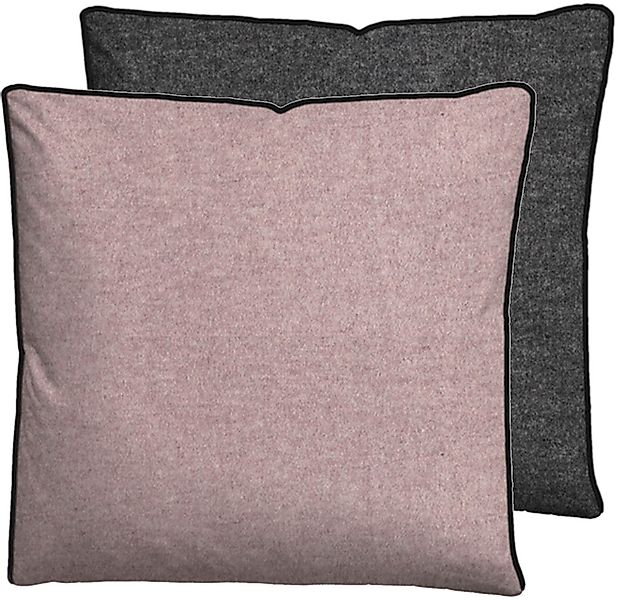 Biberna Kissenbezug "Hermal Flanell mit Reißverschluss, Melange-Optik, Wend günstig online kaufen