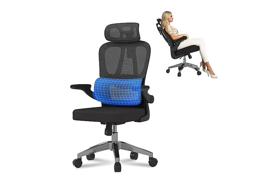 FLEXISPOT Bürostuhl Ergonomischer Schreibtischstuhl (mit 2D-Kopfstütze, Kla günstig online kaufen