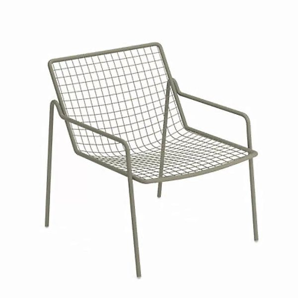 Niedrig stapelbarer Sessel Rio R50 metall grau / Metall - Emu - Grau günstig online kaufen