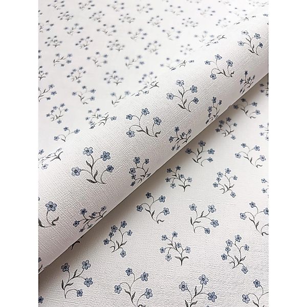 Newroom Vliestapete Elenora Dark Blue Blumen Floral FSC® günstig online kaufen