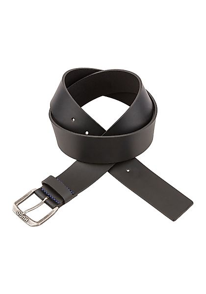 HUGO Blue Ledergürtel Berker_Sz40 mit BOSS-Schriftzug günstig online kaufen