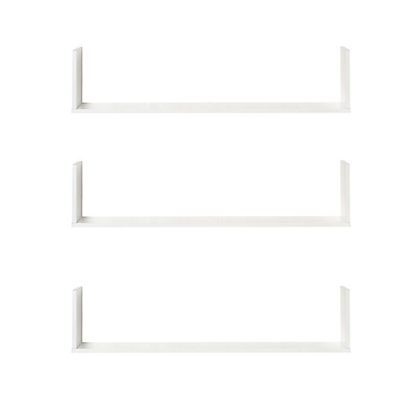 HOMCOM Set aus 3 schwebenden Wandregalen - Maße 80L x 18B x 18H cm - inklus günstig online kaufen