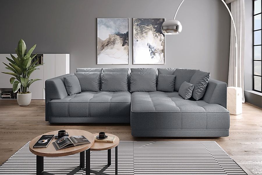 WERK2 Ecksofa "Tiga, Komfortsofa mit elekt. Auszugsfunktion, bequem, L-Form günstig online kaufen