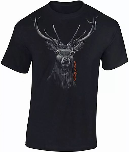 Baddery Print-Shirt Jäger T-Shirt - Hunting Passion - Geschenk für Jäger - günstig online kaufen