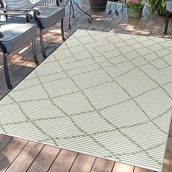 Carpet City Outdoorteppich "PALM3526" rechteckig 5 mm Höhe Wetterfest & UV- günstig online kaufen