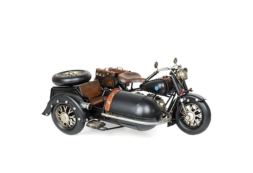 Moritz Dekofigur Motorrad mit Beiwagen Chopper, Polyresin Figuren Deko Gesc günstig online kaufen