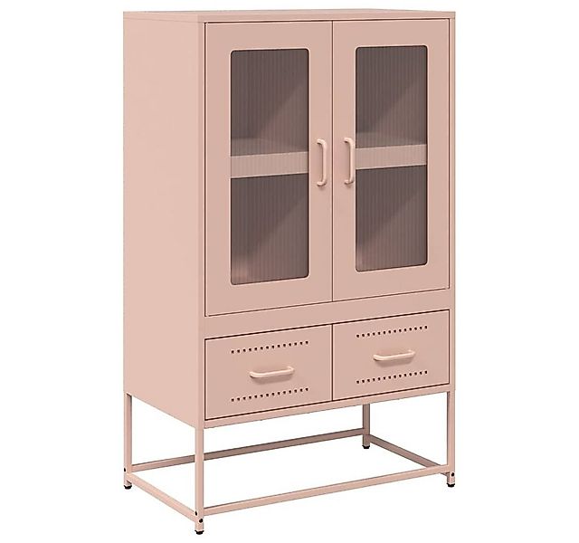 vidaXL Highboard Highboard Rosa 68x39x111,5 cm Stahl (1 St) günstig online kaufen