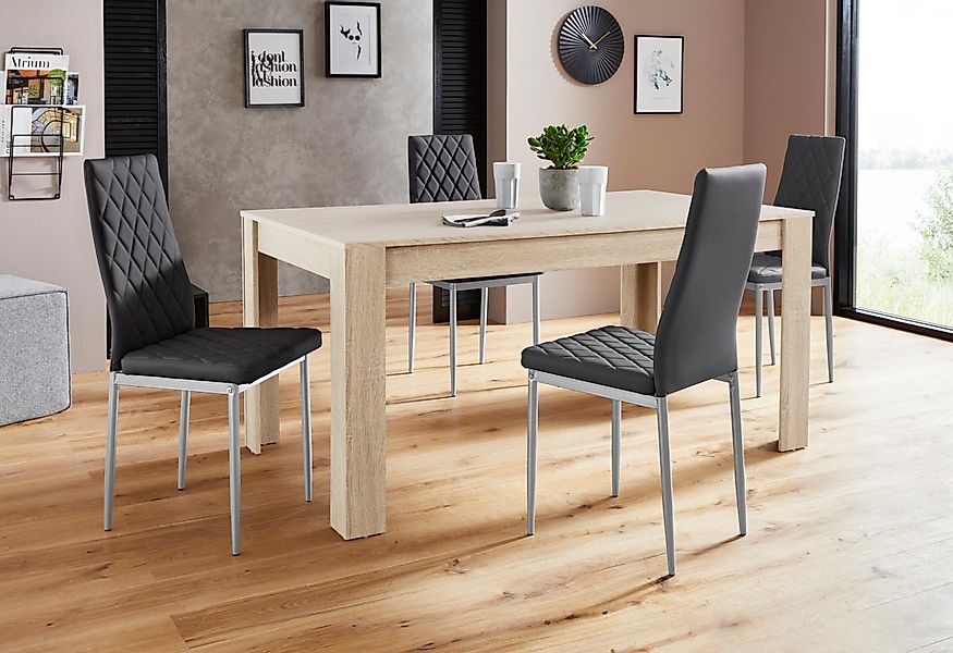 INOSIGN Essgruppe Lynn160/Brooke, (Set, 5-tlg), Tisch günstig online kaufen