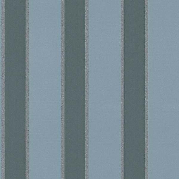Bricoflor Klassische Tapete in Blau und Silber Dunkelblaue Streifentapete I günstig online kaufen