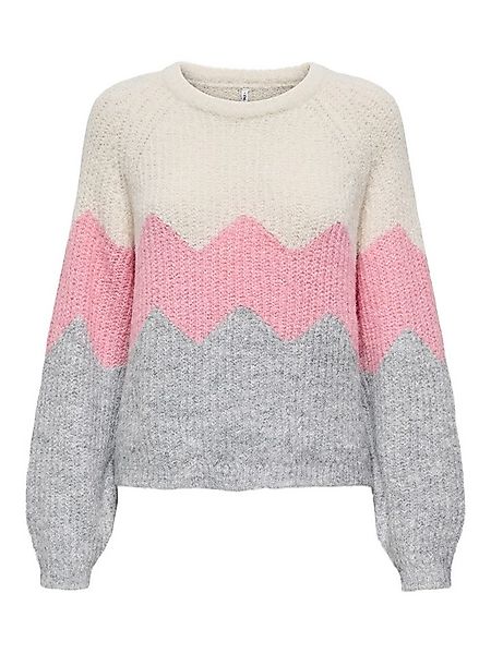 ONLY Strickpullover ONLMAE LIFE LS ZIGZAG O-NECK KNT günstig online kaufen
