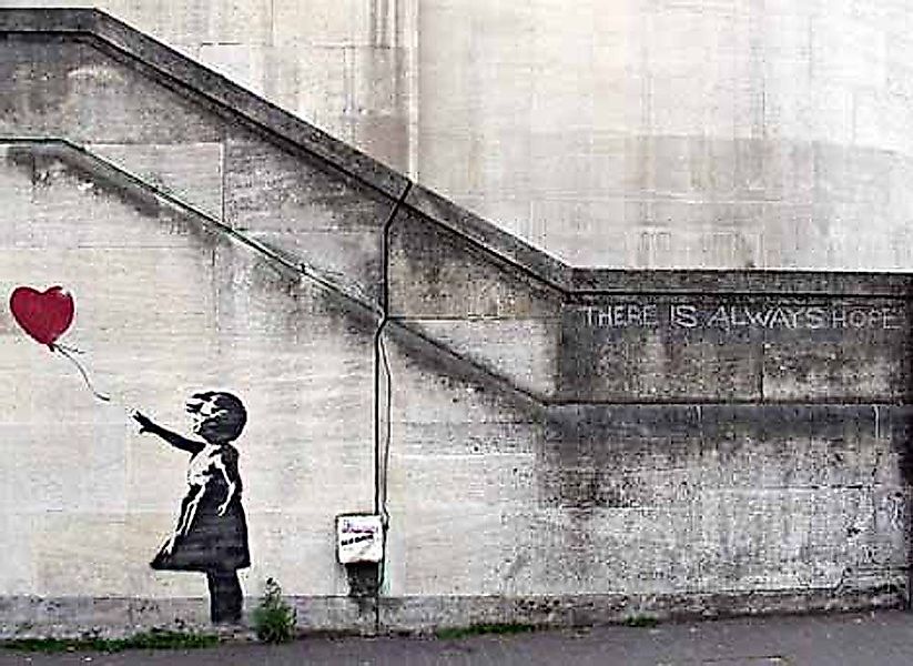 Close Up Poster Banksy Poster Hope günstig online kaufen