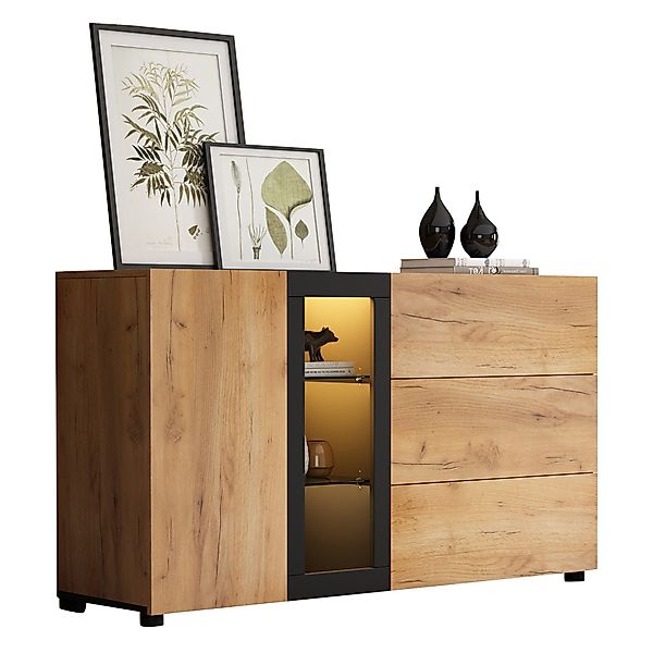 Merax Sideboard mit LED-Beleuchtung und App-Steuerung günstig online kaufen