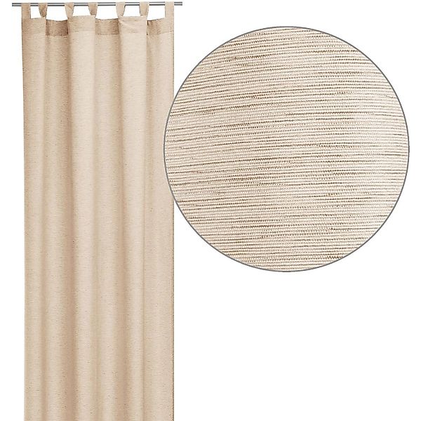 Bestlivings Vorhang (1 St), Schlaufen, blickdicht, Gardine 140x245cm - Lein günstig online kaufen